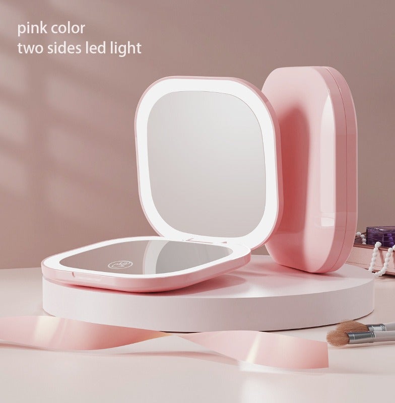 Foldable LED Makeup Mirror. 3 Light Modes. 1X + 3X View. - Image 2